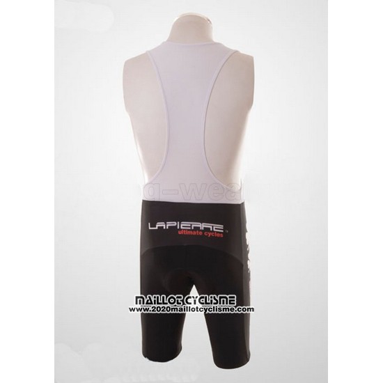 2010 Maillot Ciclismo FDJ Blanc et Noir Manches Courtes et Cuissard